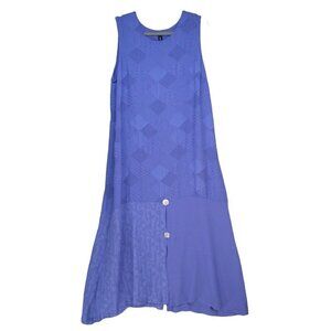 Coco + Juan Dress Womens 1X Maxi Purple Lavender Lagenlook Boho Sleeveless USA